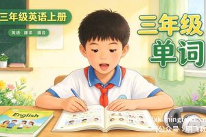 三年级英语上册单词 电子课本